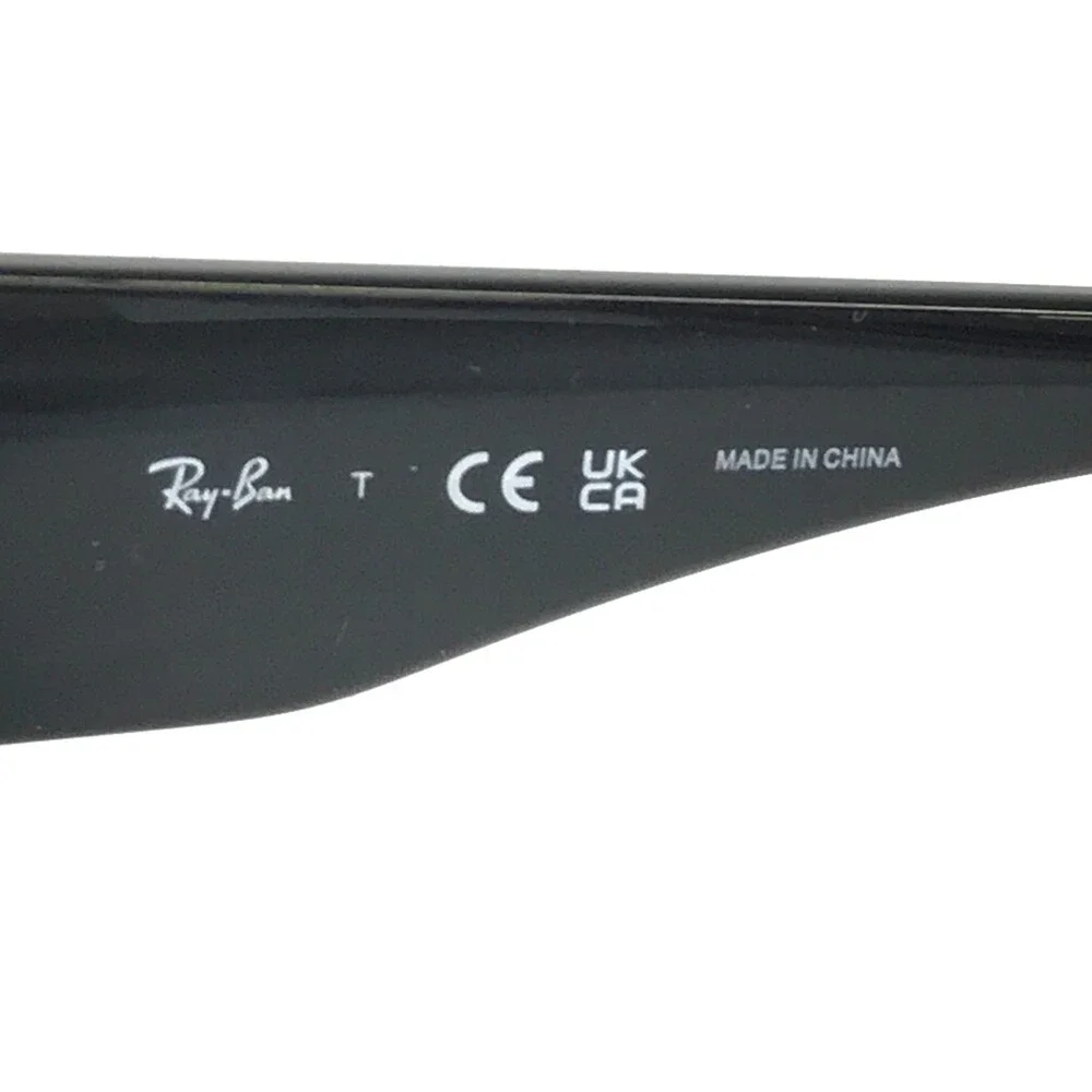 Ray-Ban Sunglasses RB2212 BEATE 901/31 Large Black Wrap Frames with Green Lenses